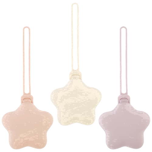 Hvxrjkn Silicone Pacifier Holder Case 3 Pack Soft Food Safe Silicone Portable Easy to Clean