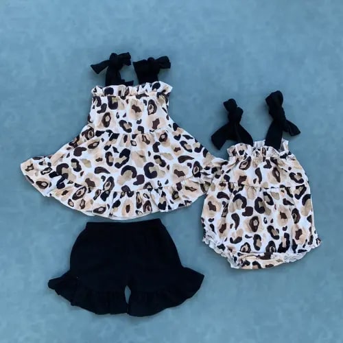 Baby girls cheetah print summer clothes - TikTok Shop