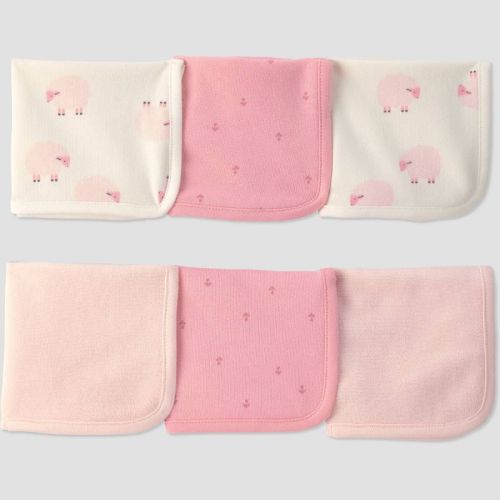 Carter's Just One You® Baby 6pk Washcloth - Pink Lamb