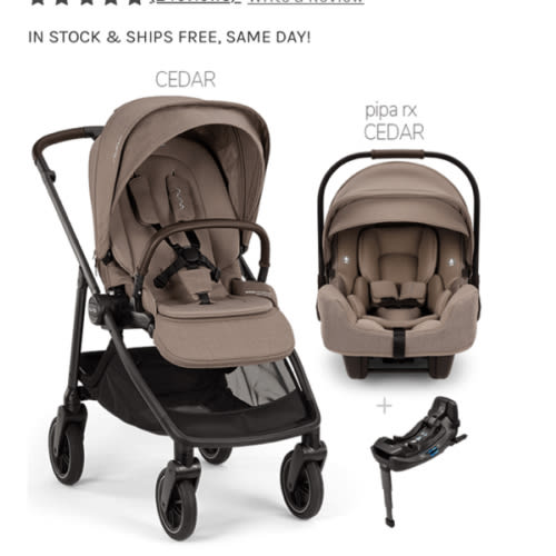 Nuna® SWIV™ Stroller +  PIPA Aire / PIPA RX / PIPA Aire RX Travel System