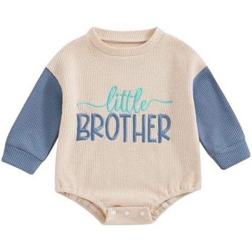 Toddler Baby Matching Outfits Sister Brother Embroidery Knit Sweatshirt