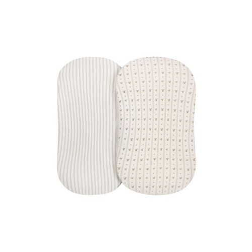 Baby Fitted Bassinet Sheet 2 Pack, One Size