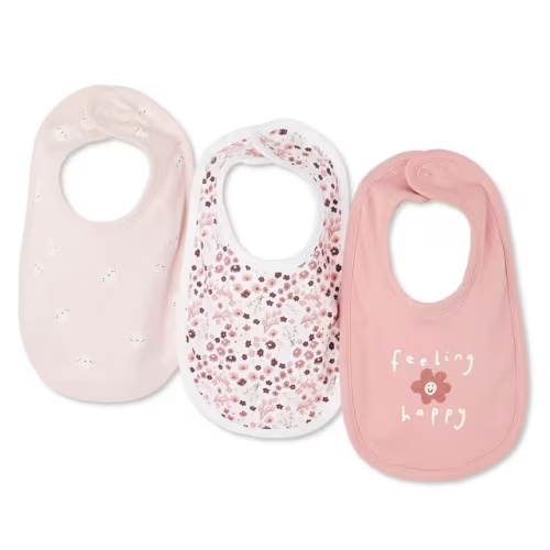 George Baby Girls' Bib 3-Pack