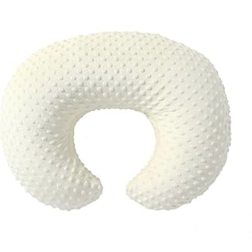 Nursing Pillow Cover Breastfeeding Pillow Cases Plush Dot Slipcover Pillow Shams (CreamYellow)