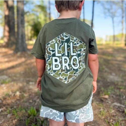Lil Bro Camo Boy's Short Sleeve Shirt – Southern Boy Co.
