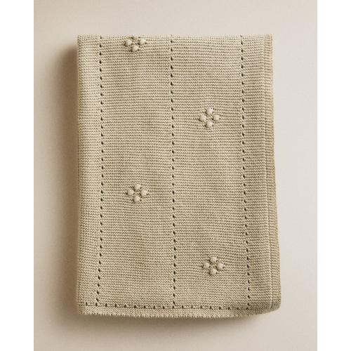 BABY OPENWORK COTTON BLANKET - See all - KIDS AND BABY - BABY | Zara Home United States of America