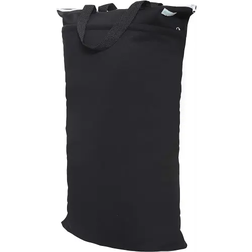 wegreeco Large Reusable Hanging Wet Dry Cloth Diaper Bag (Black)