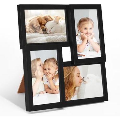 TWING 4x6 Picture Frames Collage Family Multi Photo Frame Wall Decor, Black