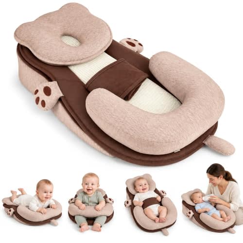 Baby Feeding Pillow Anti Overflow Nursing Reflux Wedge Lounger | Reduces Spit-Up, Breastfeeding Support, Safety Design, Anti-Reflux Wedge, Infant Lounger