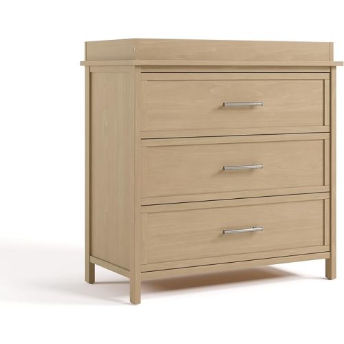 Graco Classic 3 Drawer Chest with Removable Changing Topper (Driftwood) – GREENGUARD Gold Certified Baby Dresser, Includes Changing Topper, Storage Chest with Interlocking Drawer System