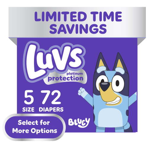 Luvs Platinum Protection Baby Diapers, Size 5, 72 Count ( Select for more options)