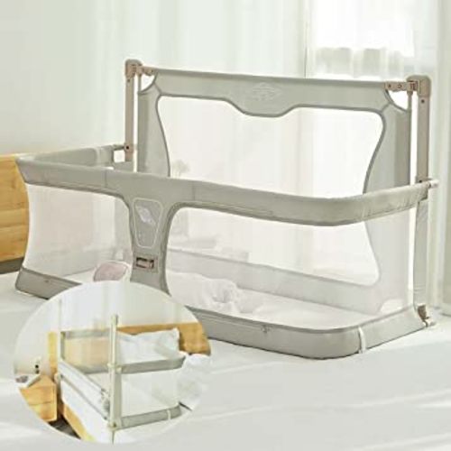 3 in 1 Baby Bedside Sleeper, co sleeper for baby in bed,Portable Crib,breathable and visible mesh window,soft washable liner cover and sturdy aluminum alloy,co sleeper bassinet attach to bed ( Color :