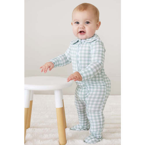 Peter Pan Collar Zipper Footie