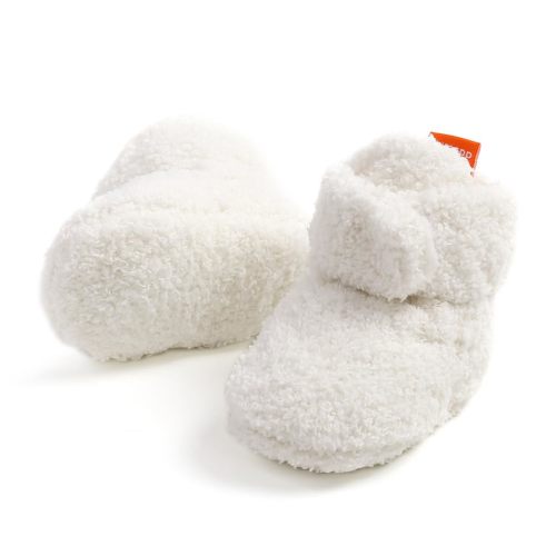 Baby Booties Cozy Fleece Slippers Soft Baby Shoes With Gripper Soles, Winter Warm Infant Newborn Crib Sock Shoes First Walkers