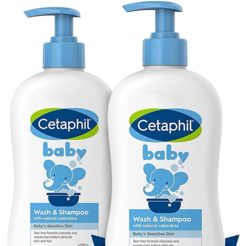 Cetaphil Baby Wash & Shampoo, 13.5oz Pack of 2, Hypoallergenic, Gentle Enough for Everyday Use, Soap Free