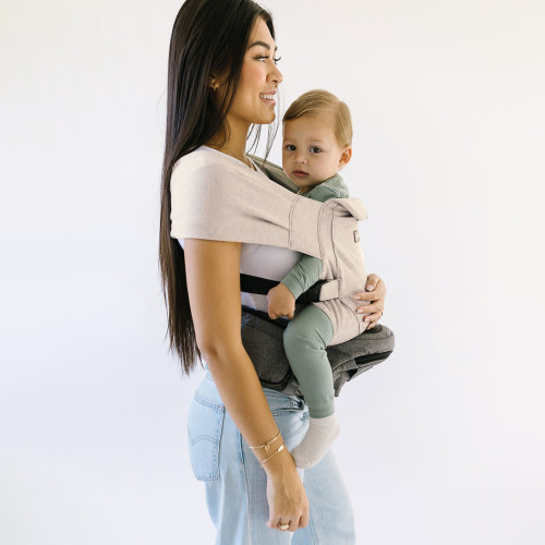 Tushbaby Hip Seat and Snug Carrier 2-in-1 Bundle - Grey, Cream Snug Carrier