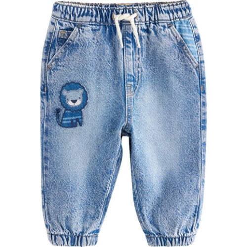 Kids' Laser Stripe Lion Jeans, 2-3Y