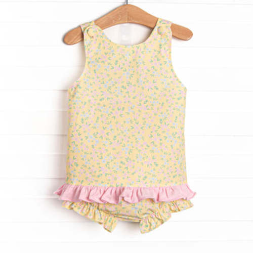 Garden Party Diaper Set, Yellow – Stitchy Fish