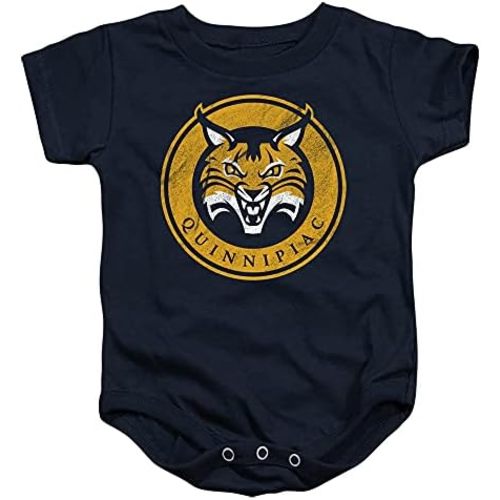 Quinnipiac University Official Distressed Primary Unisex Infant Snap Suit for Baby