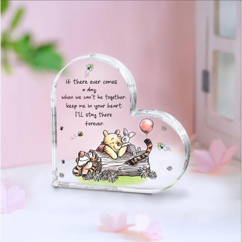 Personalized Winnie the Pooh quotes Acrylic Plaque, Custom Best Friend Keepsake, Gift for kids couples her him, If ever there comes a day