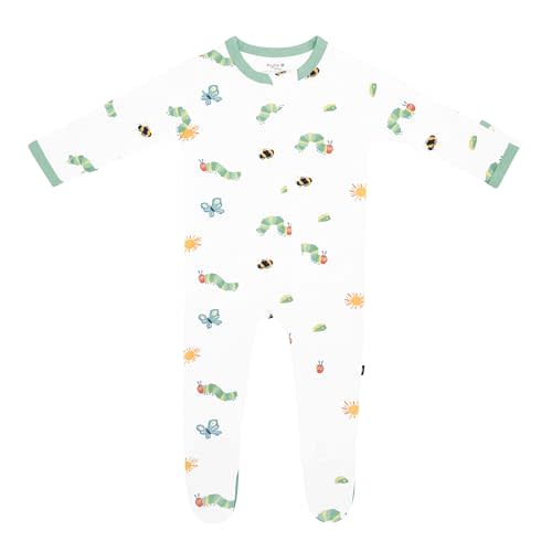 KYTE BABY Unisex Zipper Closure Footies, Rayon Made From Bamboo, 0-24 Months