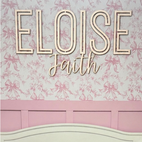 Name Cutouts for Nursery, Wooden Letters, Name Sign, Nursery Letters, Wall Art Above Crib, Nursery Decor, Nursery Wooden Name, Boy Nursery