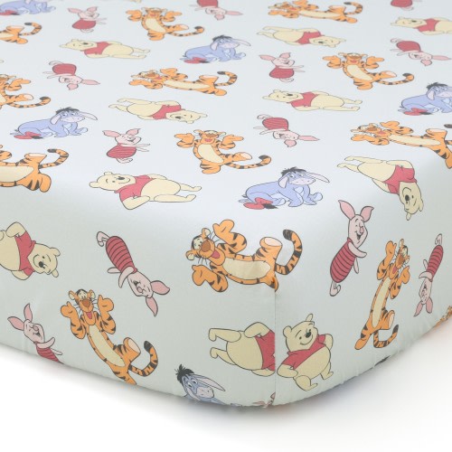 Disney Cot Fitted Sheet Winnie The Pooh