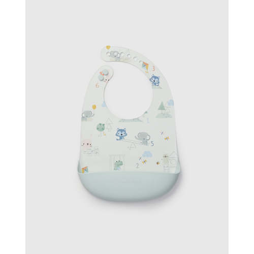 Silicone Bib Printed - Mini Mathletes