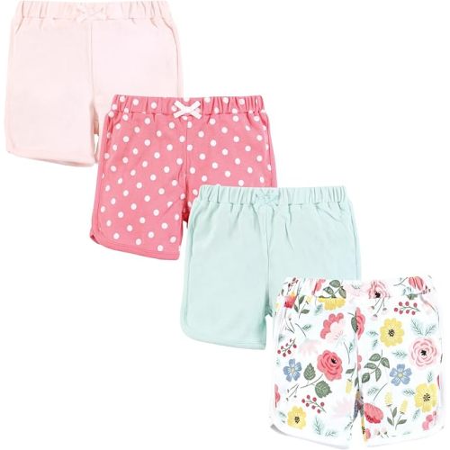 Hudson Baby Unisex Baby Shorts Bottoms 4-Pack
