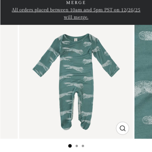 long sleeve lap neck footie | jumping fox | bamboo