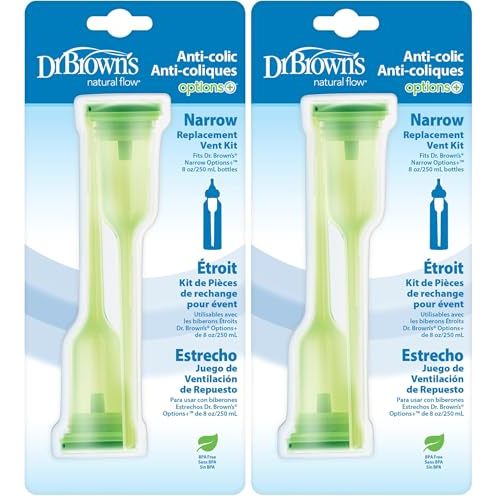Dr. Brown's Natural Flow Options+Replacement Vent Kit, Narrow, 2 Count (Pack of 2)