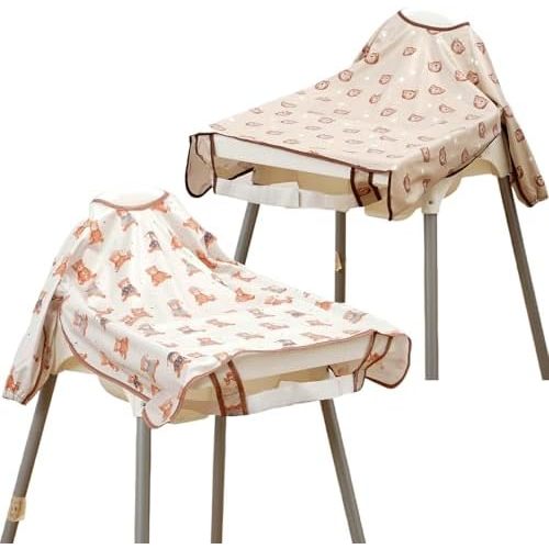 Long Sleeve Baby Bib-Mess Proof Baby Feeding Bibs with Adjustable Design for Babies during Eating or Highchair