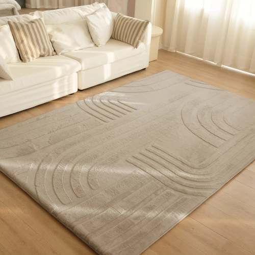 Elasti-Foam™ Plush Faux Fur Play Mat - Light Brown