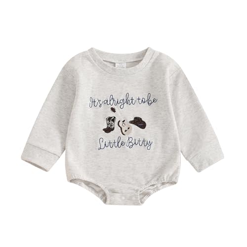 Biayxms Western Baby Boy Girl Clothes Romper Cow One Piece Oneise Infant Cowboy Cowgirl Bodysuit Tops Newborn Baby Outifts
