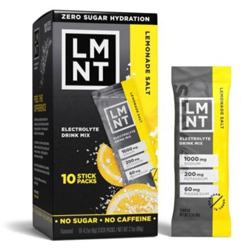 LMNT Lemonade Zero-Sugar Electrolytes Drinks - 10ct/2.1oz