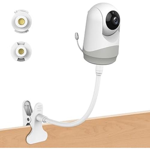 Baby Monitor Wall Mount Compatible with VT302/VT506/VT601 and Most Brands, Baby Monitor Stand Flexible Clip Mount Easy to Install Without Tools or Wall Damage