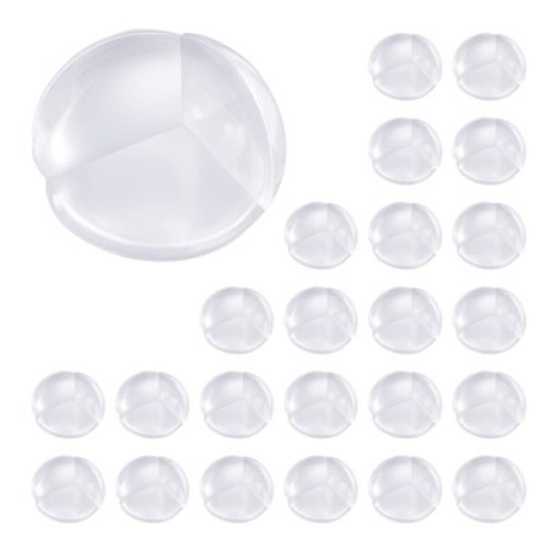 VEVOR Corner Protectors Baby Proofing, 24 Pack, Clear & Transparent Table Corner Guards Covers for Baby Safety, 1.34-inch Depth,0.28in Thickness,Clear