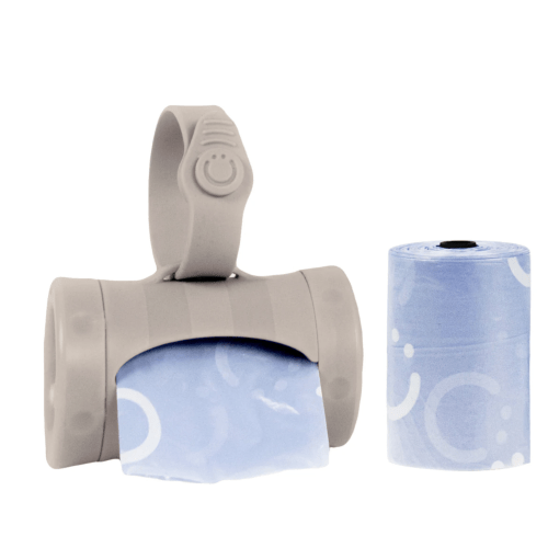 Ubbi on-the-go bag dispenser | taupe