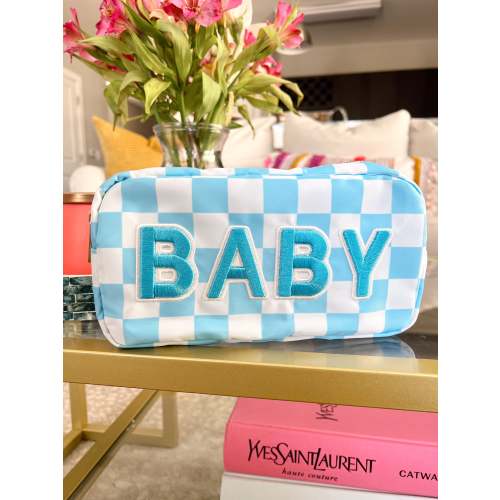 Baby Medium Bag - Blue Checkered