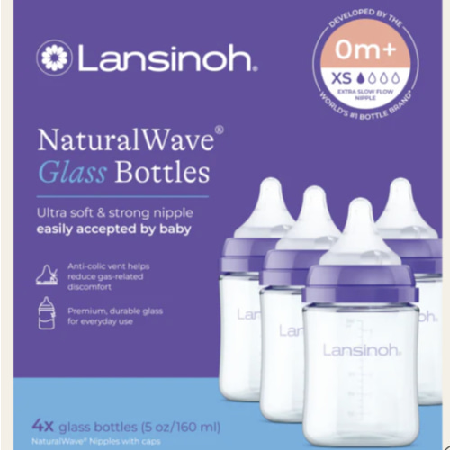 Glass Baby Bottles 5oz (4 pack)