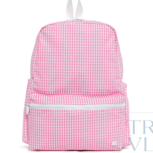 Backpack - Gingham Pink – shopTRVLdesign