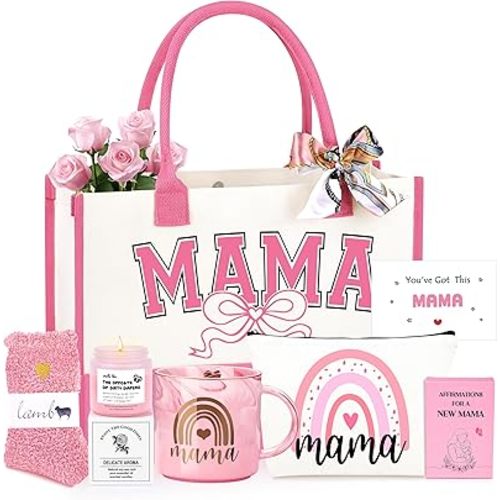 New Mom Gifts for Women, New Mom Care Package After Baby Postpartum Gifts Basket for Mama Expecting Mama, First Time Mothers Day Present