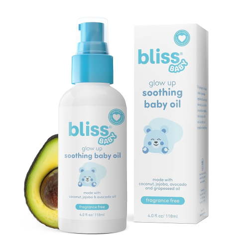 Bliss Baby Soothing Baby Oil, Hydrating Massage Oil, 4 fl. Oz