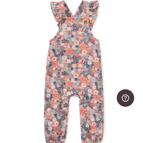 LITTLE GIRL & Japanese Mini Floral & Corduroy Ruffle Baby Overalls & WOVEN ROMPER & Tea Collection