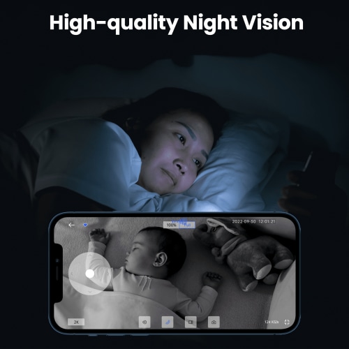 Galayou 2K Indoor Security Camera with WiFi, Motion Detection