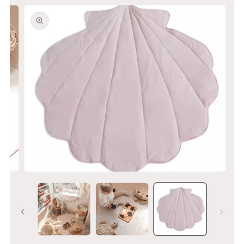 Shell Padded Play Mat - Ocean Nursery Rug – bramble&Navy