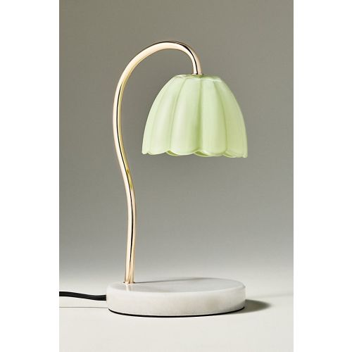 Scalloped Glass Candle Warmer Lamp