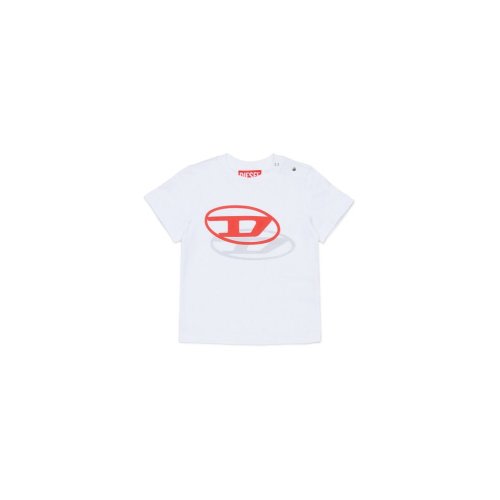 Diesel Kids Logo Printed Crewneck T-Shirt