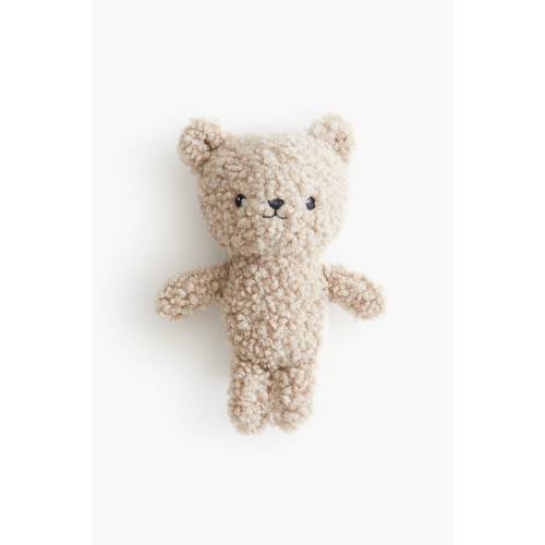 SOFT RATTLE - Light beige bear