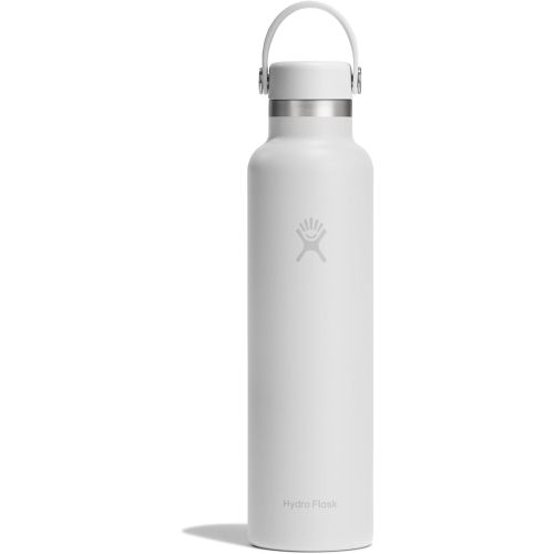 Hydro Flask Water Bottle - Insulated Stainless Steel - Non Spill, Leakproof in 24 Oz Tonal White